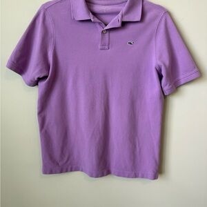 Vineyard Vines boys Purple Polo Shirt size large (16)